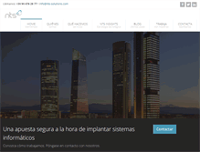 Tablet Screenshot of nts-solutions.com